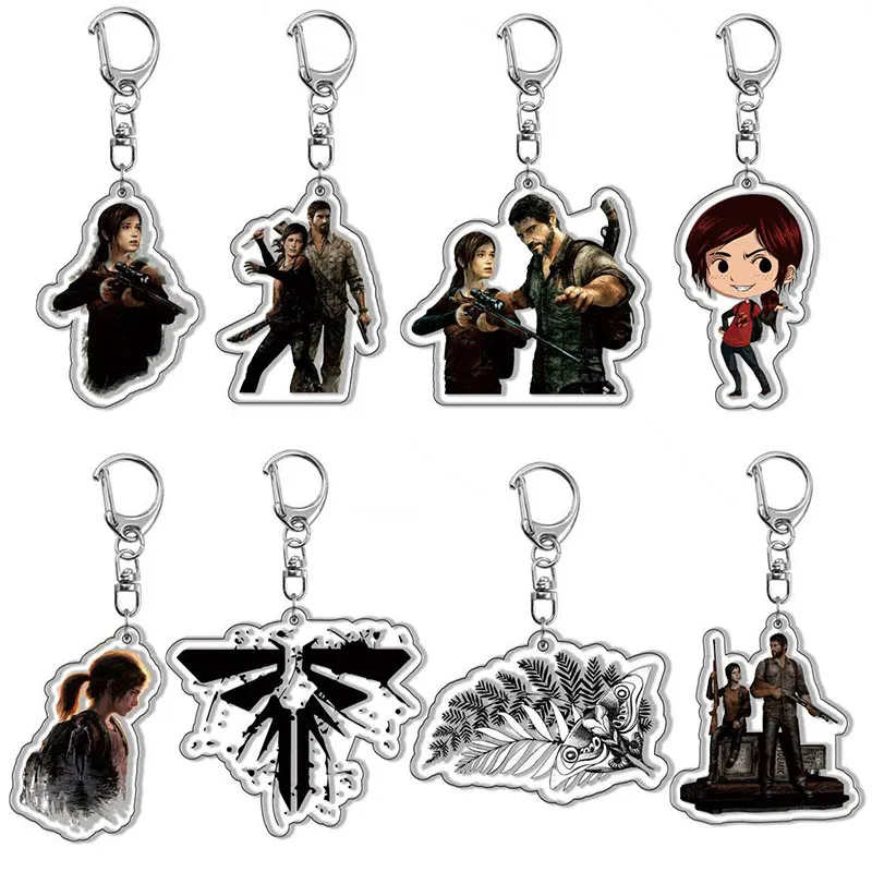 New The Last of Us 2 Ellie Keychain Joel Tess Pendant Car Key Chain for Fans - The Last of Us Merch