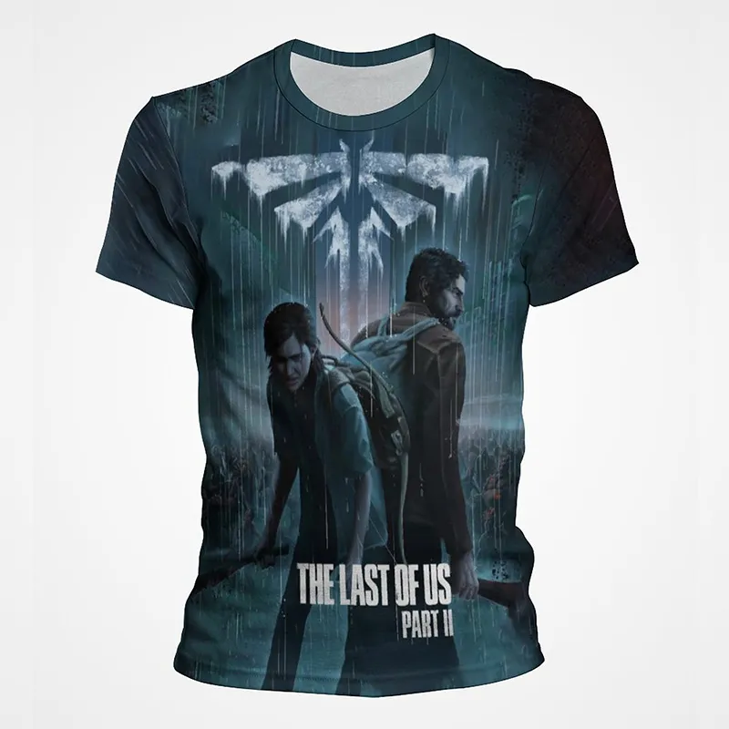 Y2K Clothing The Last Of Us 2 T Shirts for Men Women Summer Casual Oversized T - The Last of Us Merch