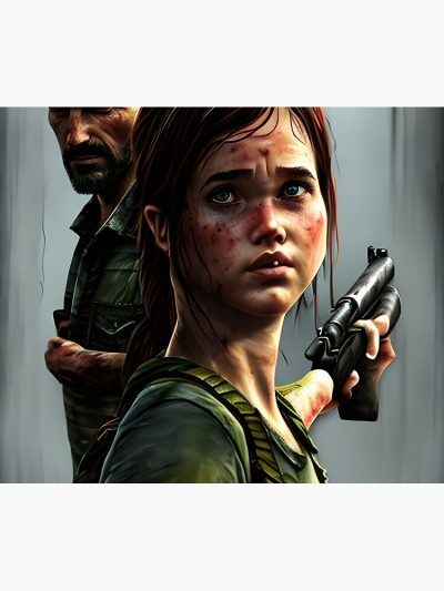 Last Of Us Ellie And Joel Tapestry Official Cow Anime Merch