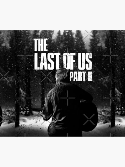 The Last Of Us Part 2 "Winter Song" (Black & White) Tapestry Official Cow Anime Merch