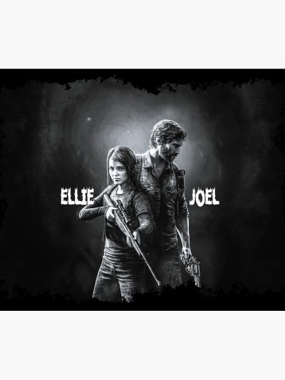 The Last Of Us - Joel & Ellie Tapestry Official Cow Anime Merch