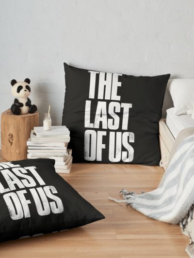 The Last Of Us Leters Throw Pillow Official Cow Anime Merch