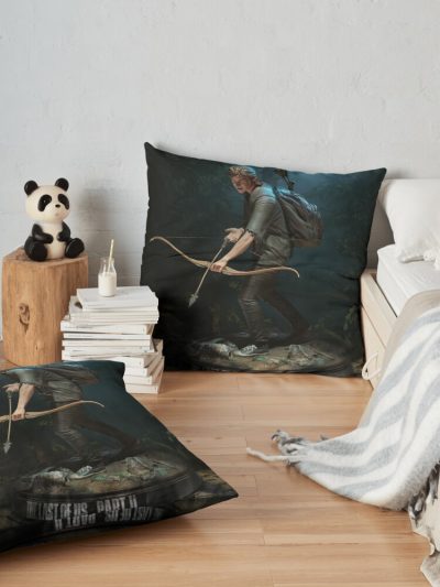 The Last Of Us Part 2 Archery Menhan Throw Pillow Official Cow Anime Merch