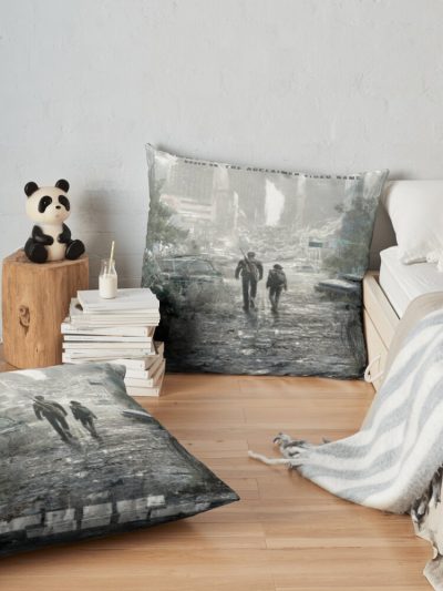 The Last Of Us Tv Series Throw Pillow Official Cow Anime Merch