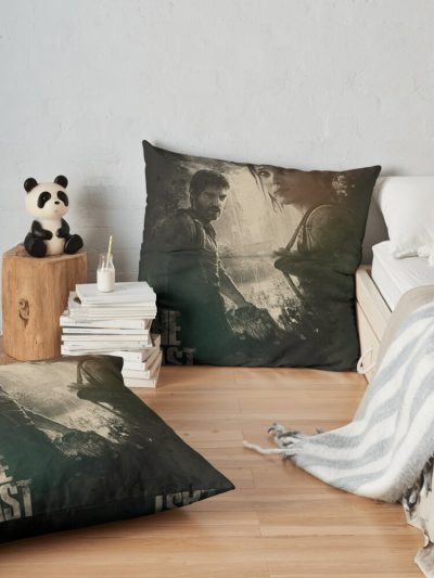 The Last Of Us Throw Pillow Official Cow Anime Merch