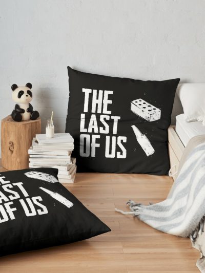 The Last Of Us Brick And Botle Throw Pillow Official Cow Anime Merch