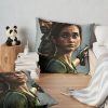 Last Of Us Ellie And Joel Throw Pillow Official Cow Anime Merch