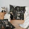 The Last Of Us Collage Dark Throw Pillow Official Cow Anime Merch