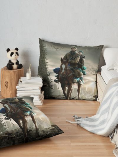 The Last Of Us Throw Pillow Official Cow Anime Merch