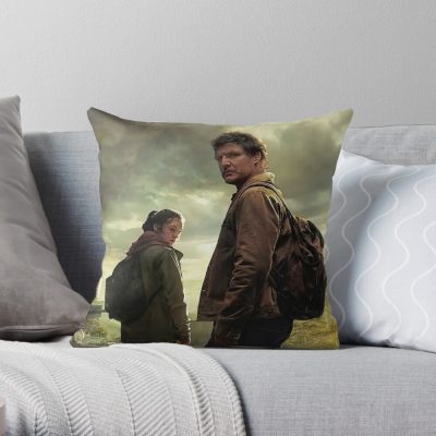 The Last Of Us Tv Show Large Format Hq Digital Art Throw Pillow Official Cow Anime Merch