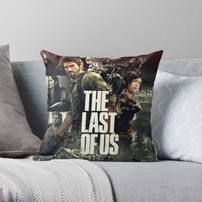 The Last Of Us Poster Throw Pillow Official Cow Anime Merch