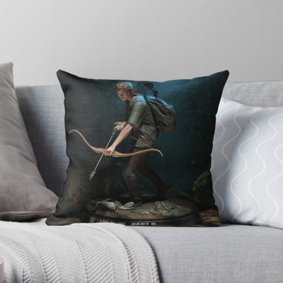 The Last Of Us Part 2 Archery Menhan Throw Pillow Official Cow Anime Merch