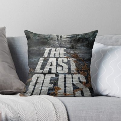 The Last Of Us Tv Series Poster Throw Pillow Official Cow Anime Merch