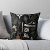 The Last Of Us Collage Dark Throw Pillow Official Cow Anime Merch