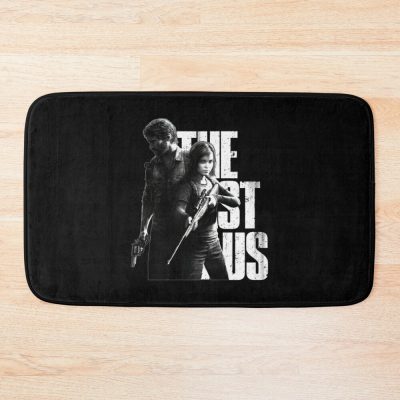 The Last Of Us Ellie And Joel Gift Halloween Day, Thanksgiving, Christmas Day Bath Mat Official Cow Anime Merch