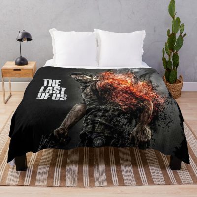 The Last Of Us - Joel Throw Blanket Official Cow Anime Merch
