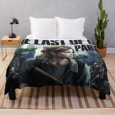 The Last Of Us Part Ii Ellie Poster Throw Blanket Official Cow Anime Merch