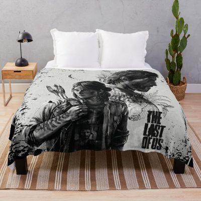 Last Of Us Joel And Ellie Family Throw Blanket Official Cow Anime Merch