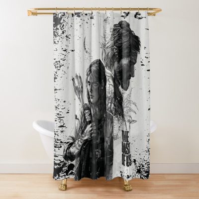 Last Of Us Joel And Ellie Family Shower Curtain Official Cow Anime Merch