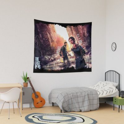 The Last Of Us - Joel & Ellie Tapestry Official Cow Anime Merch