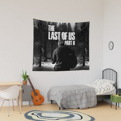 The Last Of Us Part 2 "Winter Song" (Black & White) Tapestry Official Cow Anime Merch