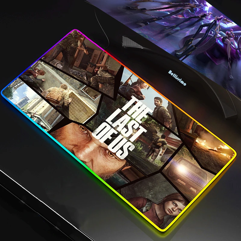 The Last of US RGB Gaming XXL MousePad Large Locking Edge Speed PC Game Gamer LED 1 - The Last of Us Merch